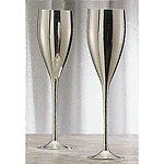 Silver Champagne Glasses