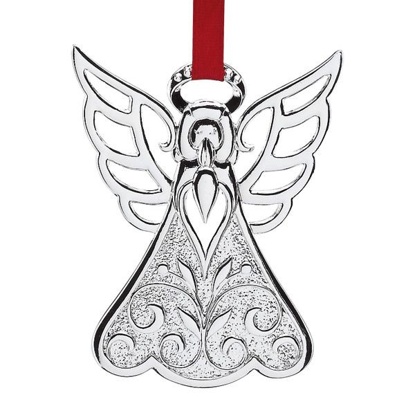 Lenox Angel Charm Silver Ornament 