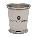 Mint Julep Cup engraved with logo and text