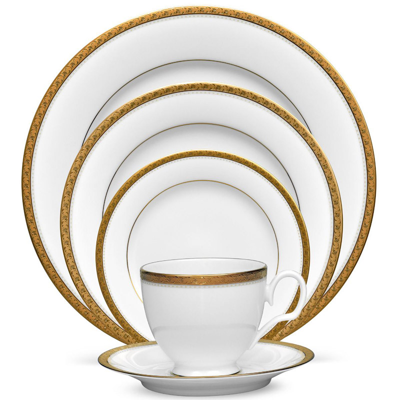 Charlotta Gold 5pc Place Setting