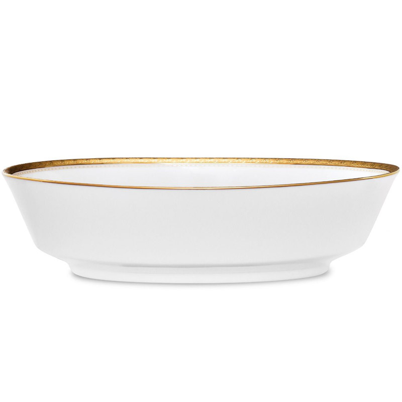 Charlotta Gold Oval Vegetable