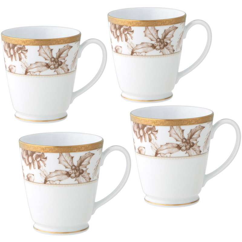 Charlotta Gold Harvest Mug Set of 4