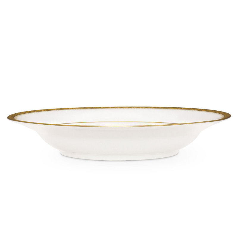 Charlotta Gold Rim Soup Bowl