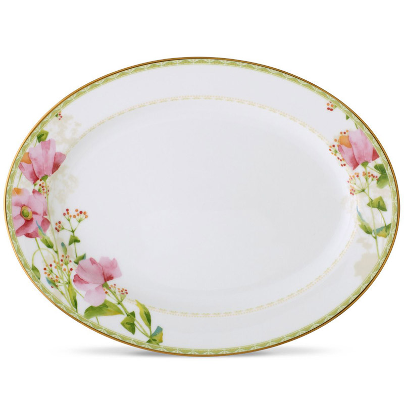 Poppy Place Oval Platter 14in.