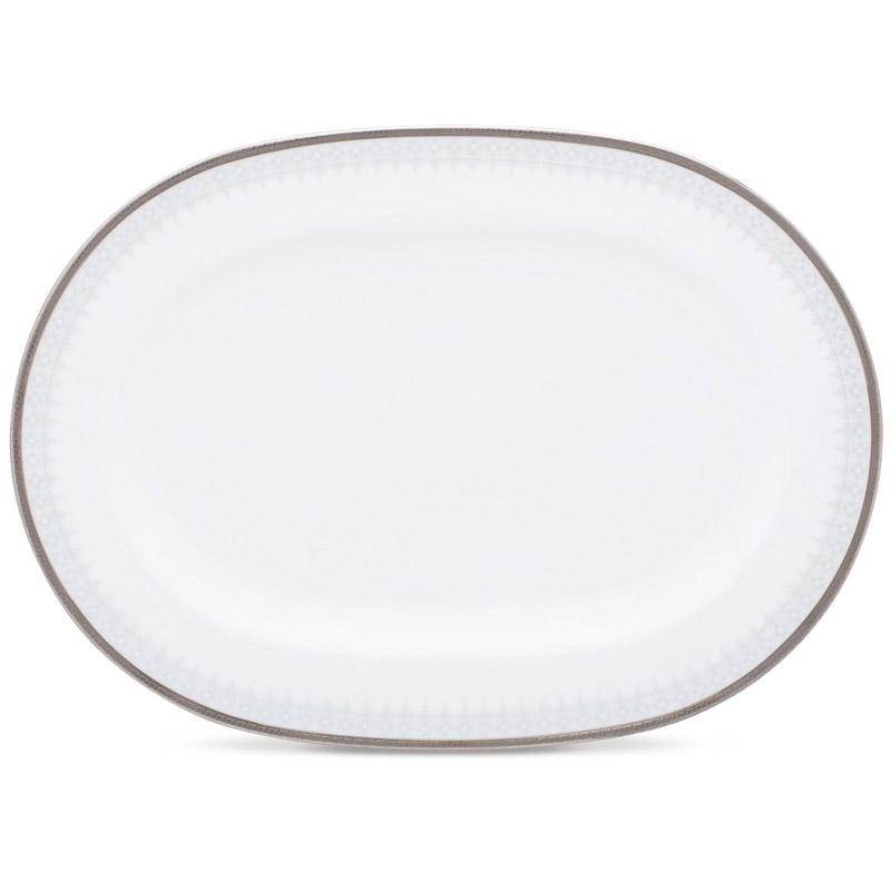 Silver Colonnade Oval Platter 14in.