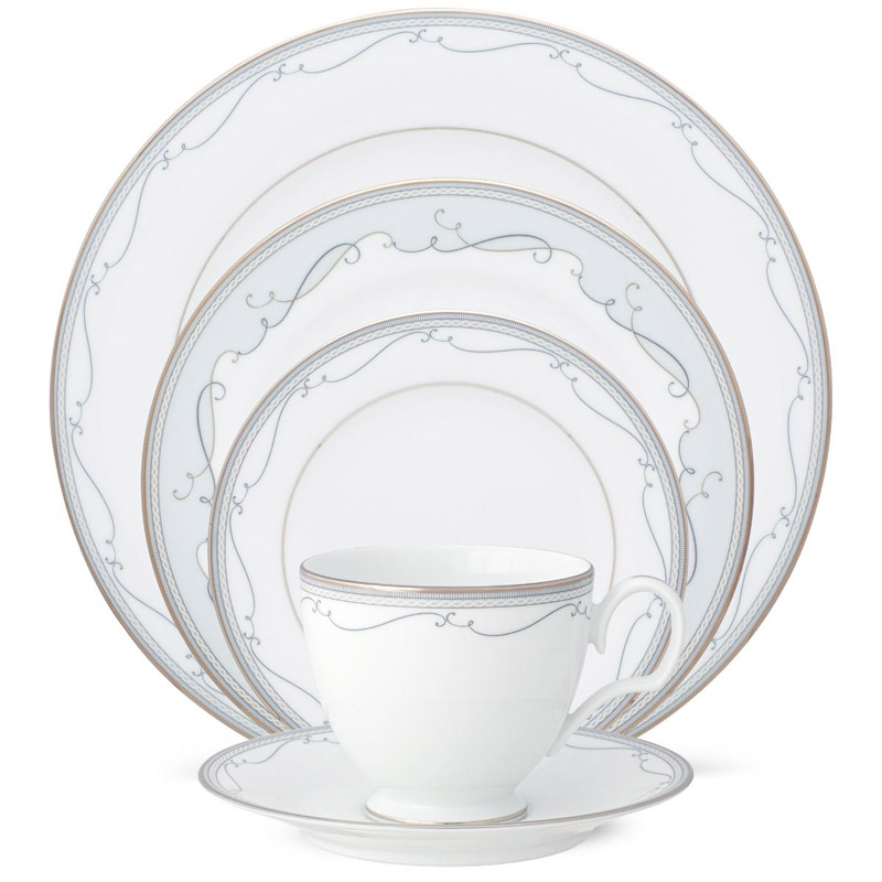 Satin Flourish 5 Piece Place Setting