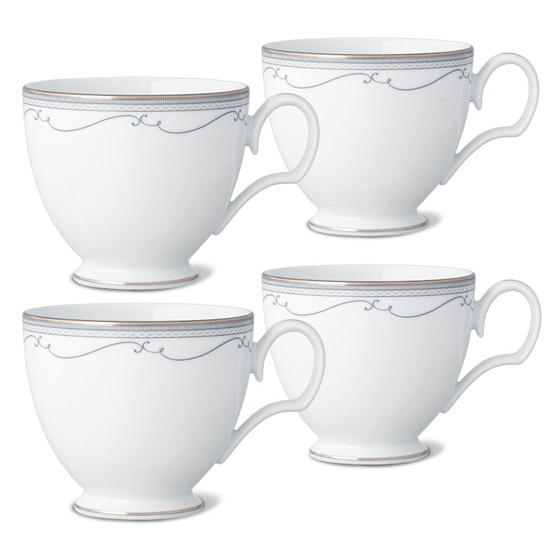 Satin Flourish Cup Set of 4