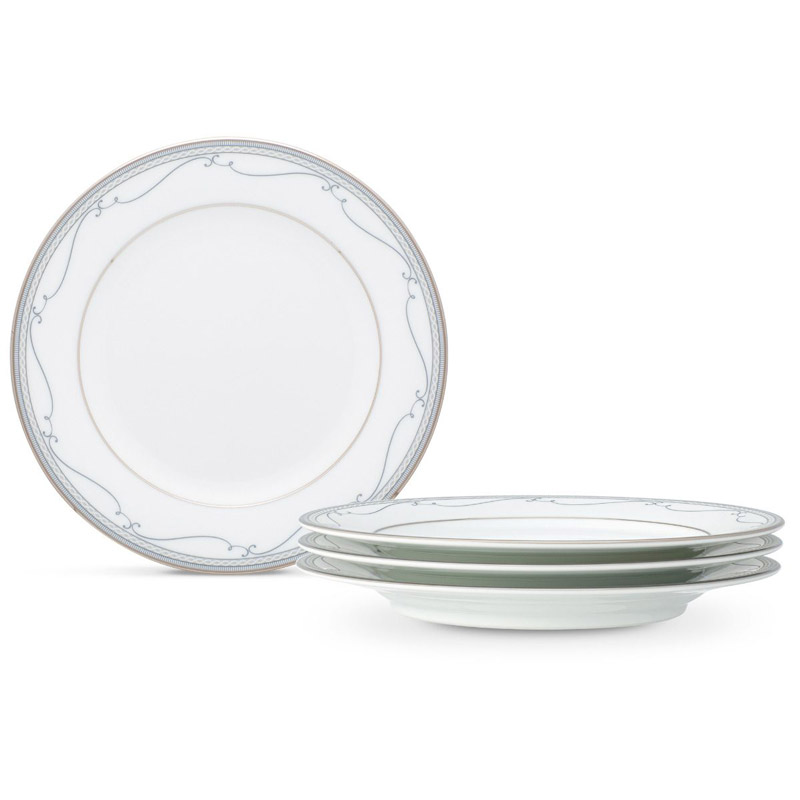 Satin Flourish Bread and Butter Plate Set of 4