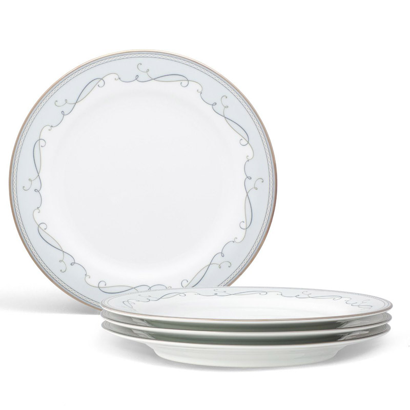 Satin Flourish Salad Plate Set of 4