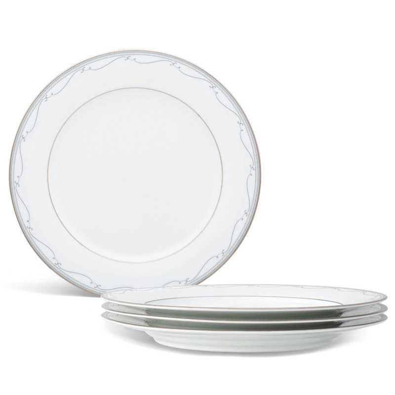 Satin Flourish Dinner Plate Set of 4