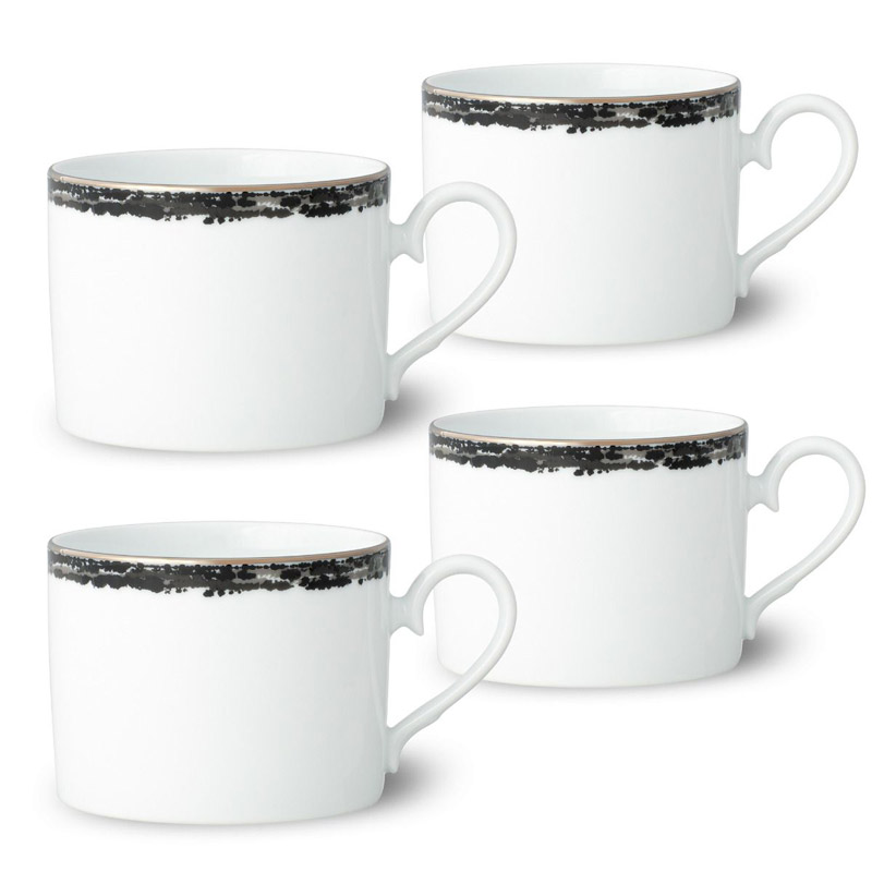 Black Rill Cup Set of 4