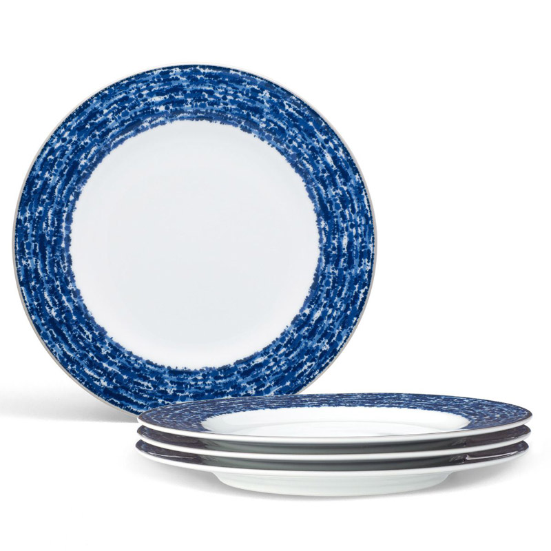 Blue Rill Salad Plate Set of 4