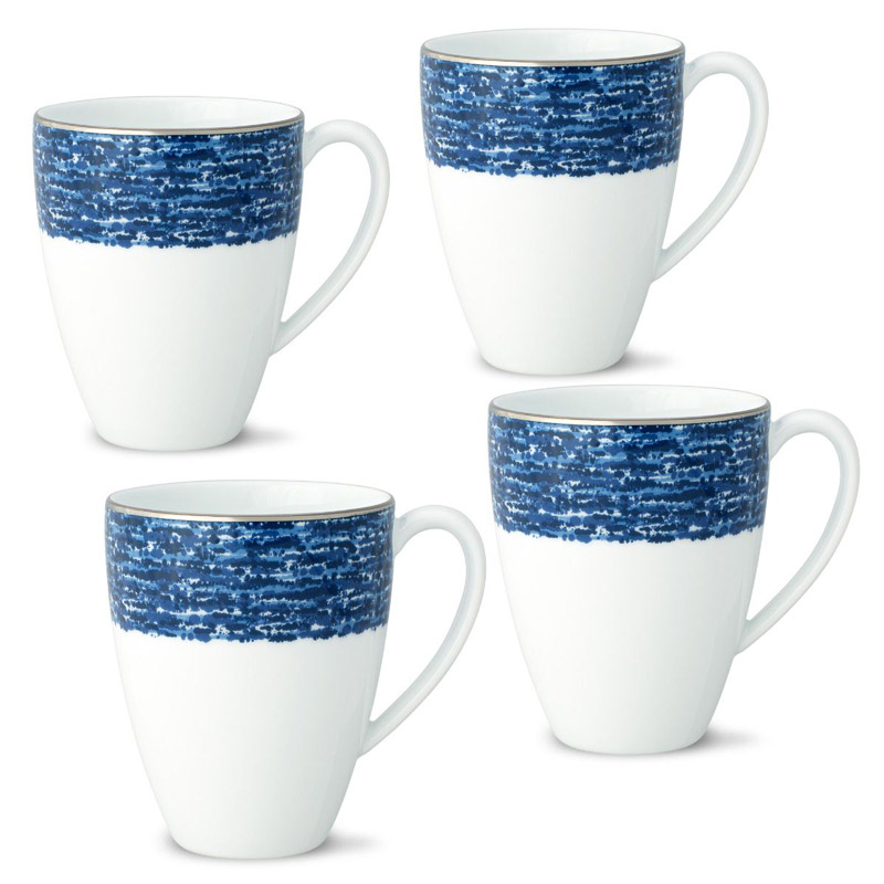 Blue Rill Mug Set of 4