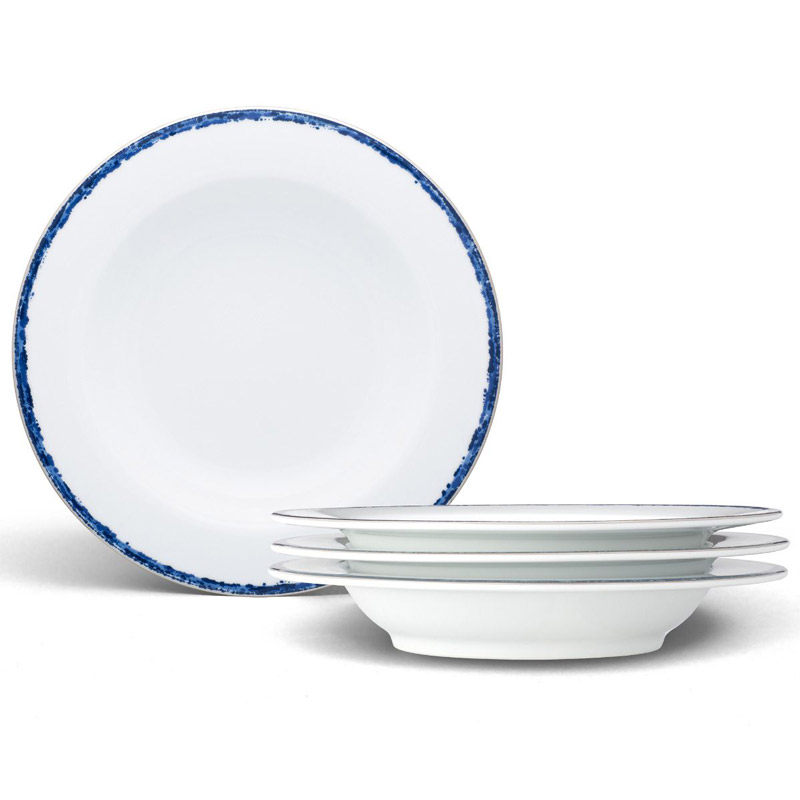 Blue Rill Pasta Bowl Set of 4