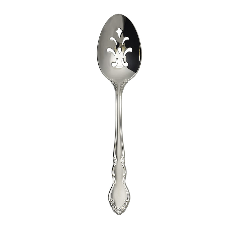 Satin Dover Pierced Serving Spoon