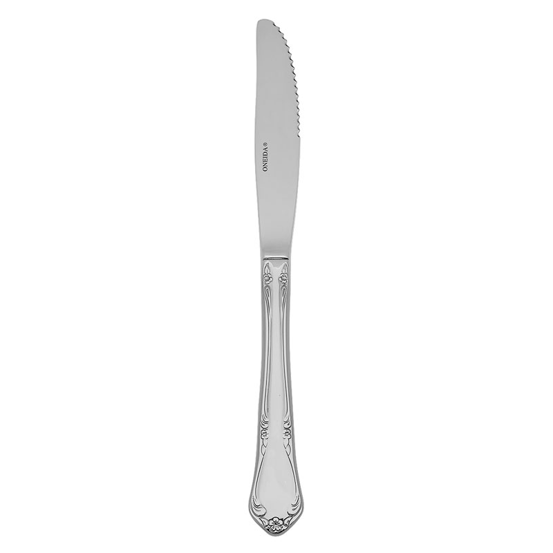 Chateau Dinner Knife, Solid Handle, Large Serration