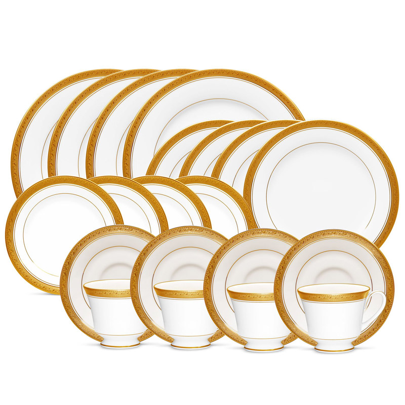 Crestwood Gold 20pc Set, Service for 4