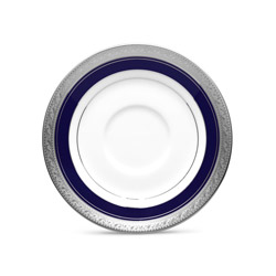 A photo of Crestwood Cobalt Platinum Saucer