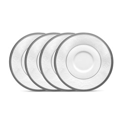 A photo of Regina Platinum Saucer Set of 4