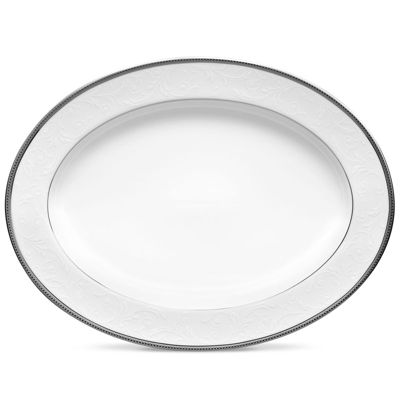 Regina Platinum Oval Platter, 14in. (Medium)