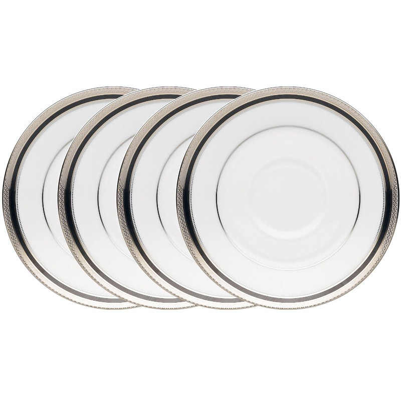 Austin Platinum Saucer, Set of 4