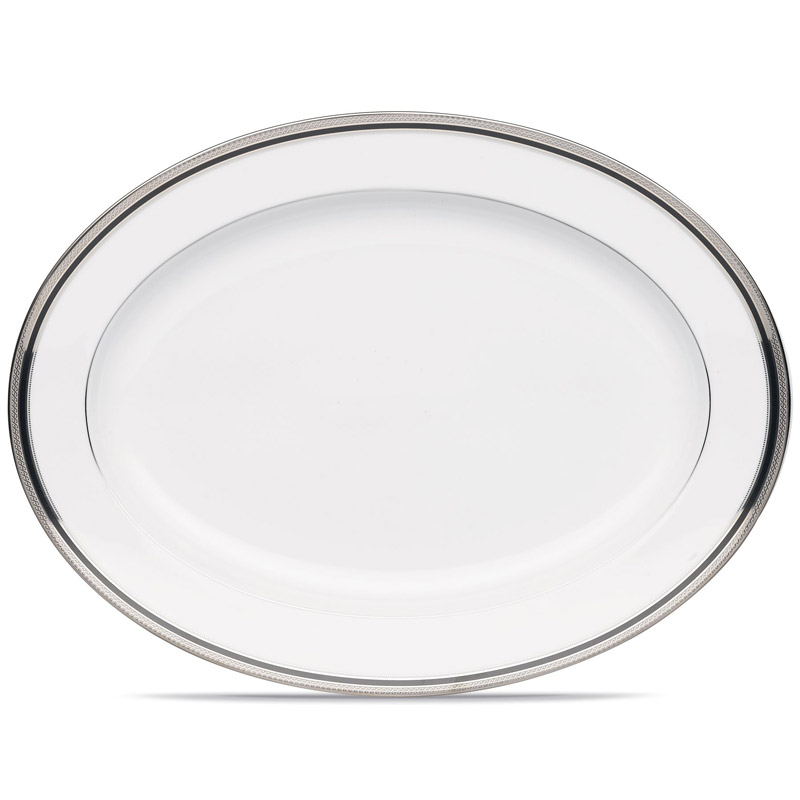 Austin Platinum Oval Platter, 16in.