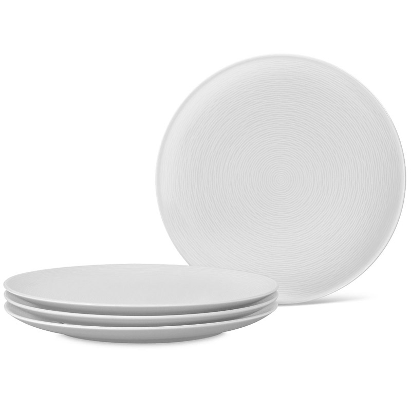 WoW Swirl Coupe Dinner Plate Set of 4