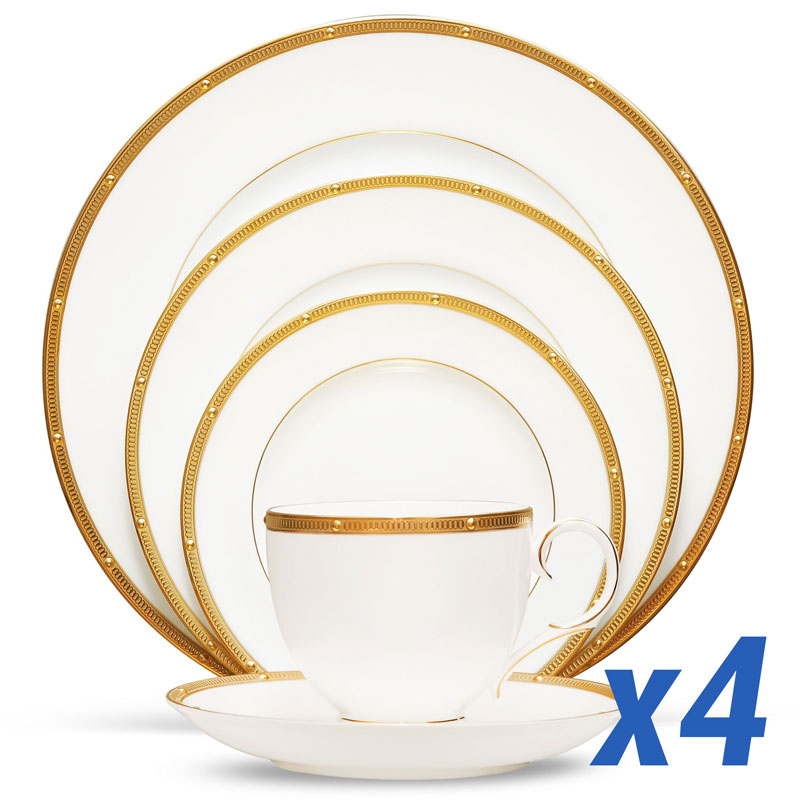 Rochelle Gold 20pc Set, Service for 4