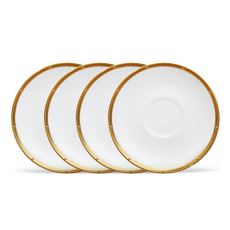 Rochelle Gold Set of 4 Saucers