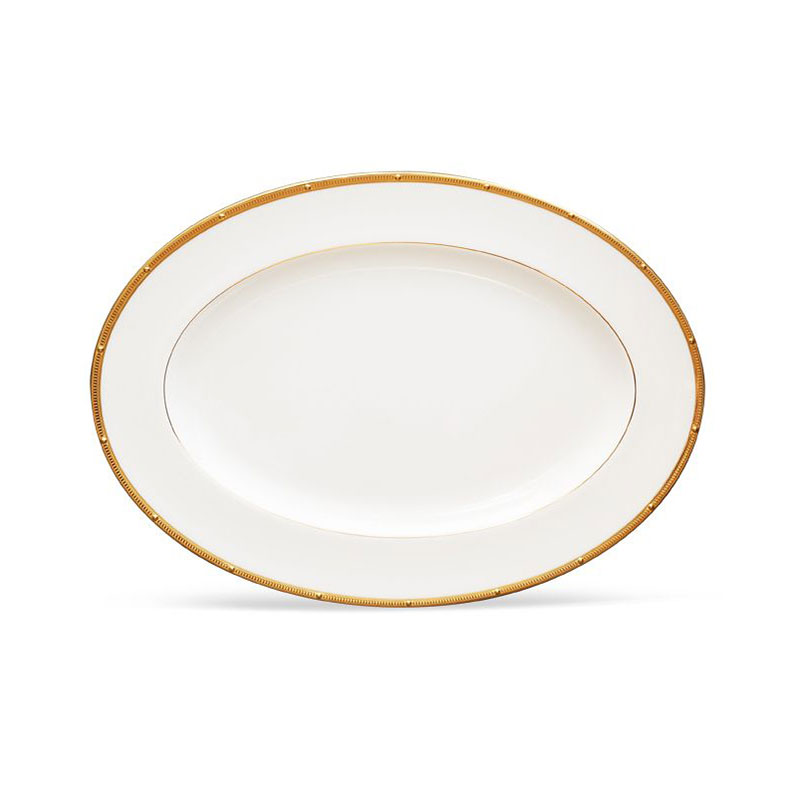 Rochelle Gold Oval Platter, 14 (Medium)