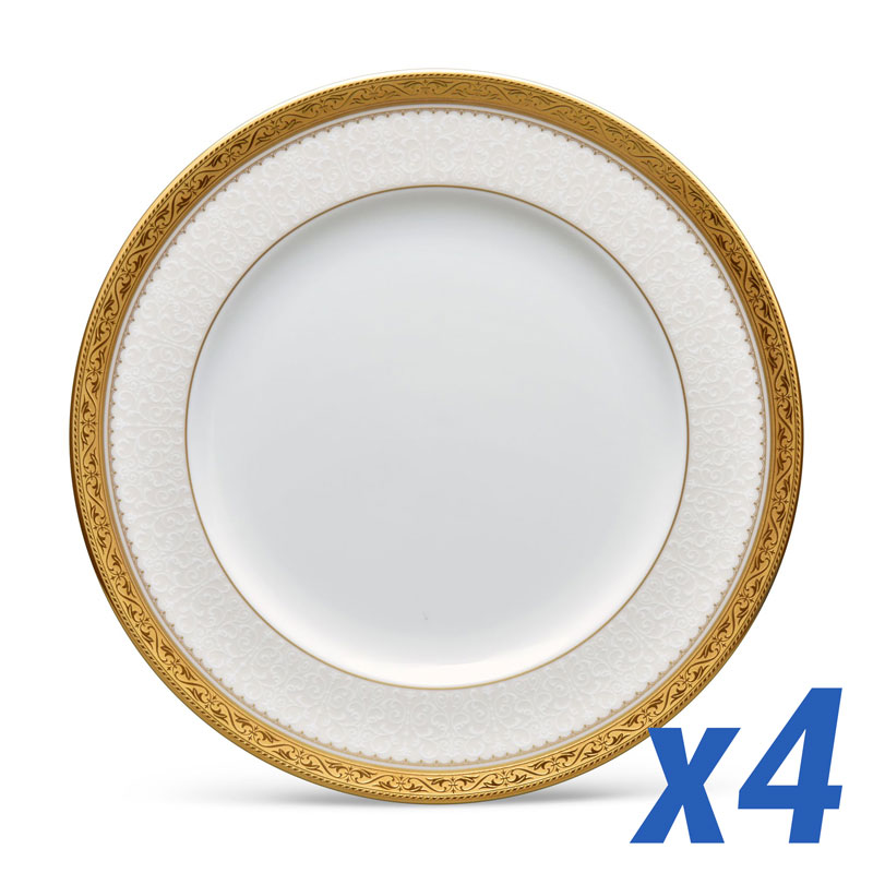 Odessa Gold Salad Plate, Set of 4