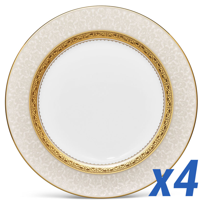 Odessa Gold Accent Plate, Set of 4