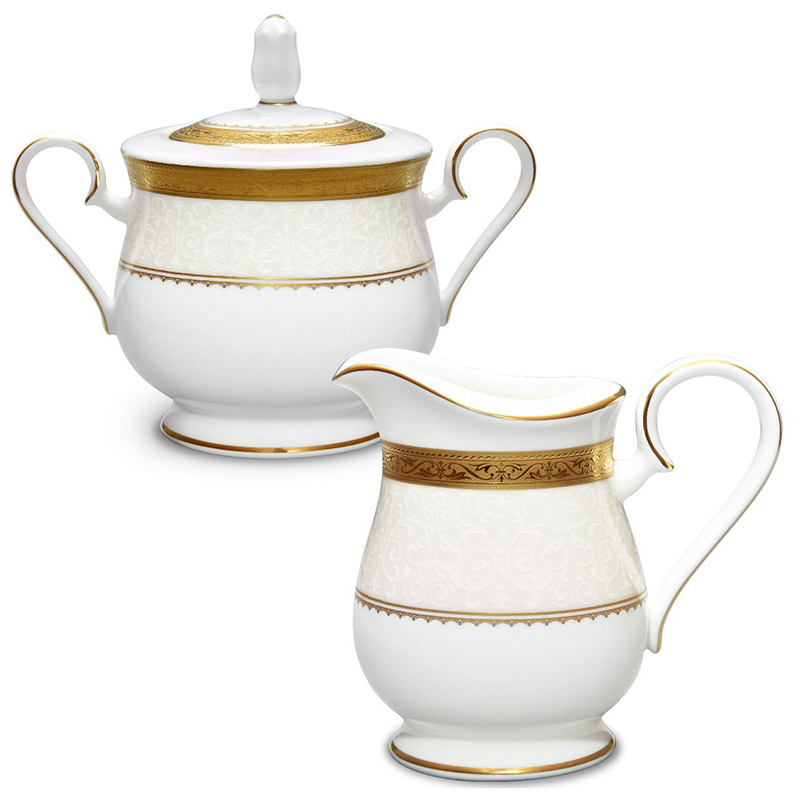 Odessa Gold Sugar and Creamer Set