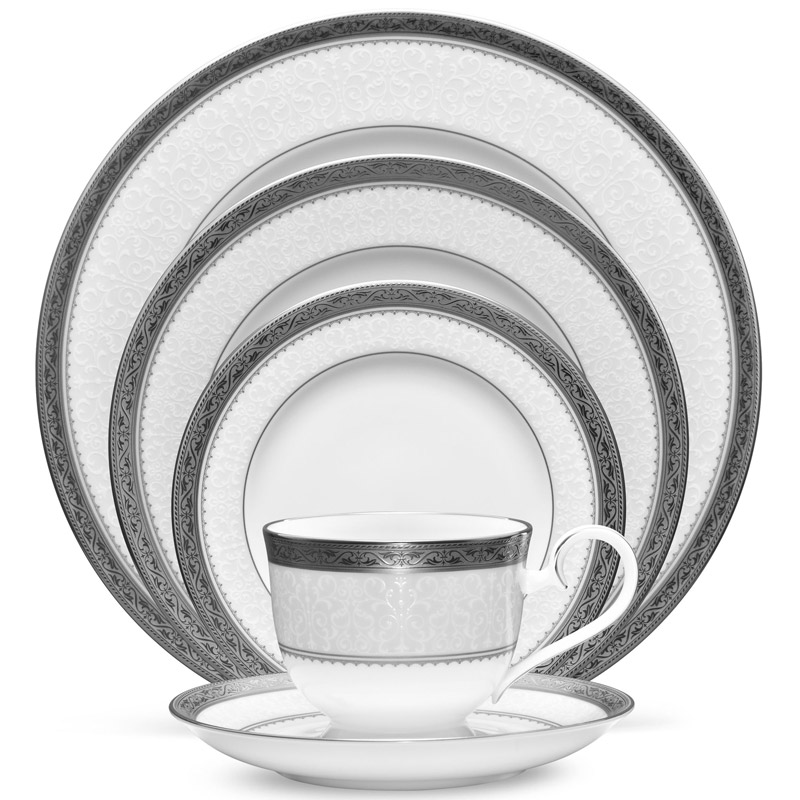 Odessa Platinum 5pc Place Setting