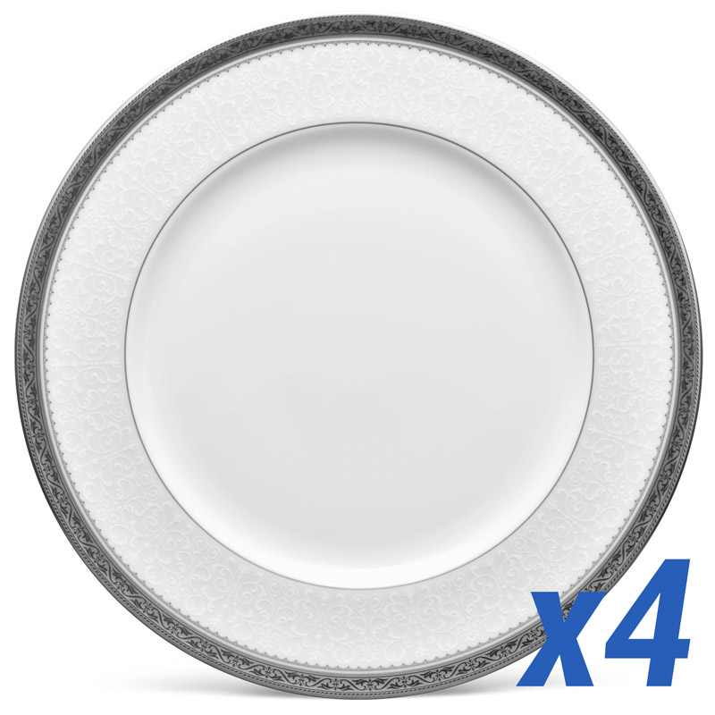 Odessa Platinum Dinner Plate Set of 4