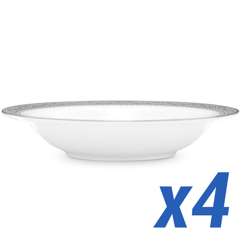 Odessa Platinum Fruit Bowl, Set of 4