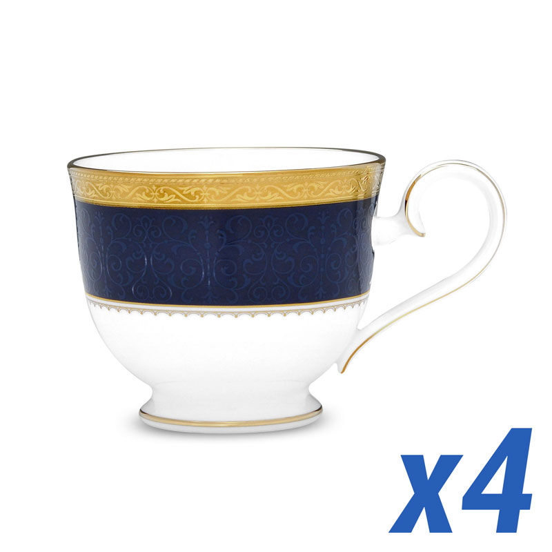 Odessa Cobalt Gold Cup, Set of 4