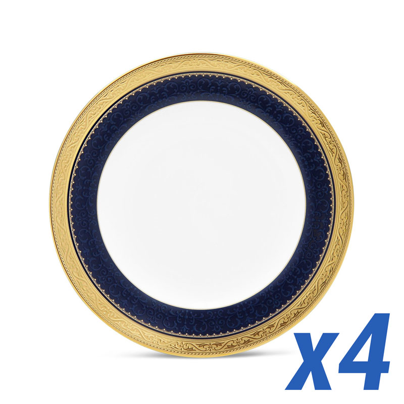 Odessa Cobalt Gold Bread and Butter Plates Set of 4