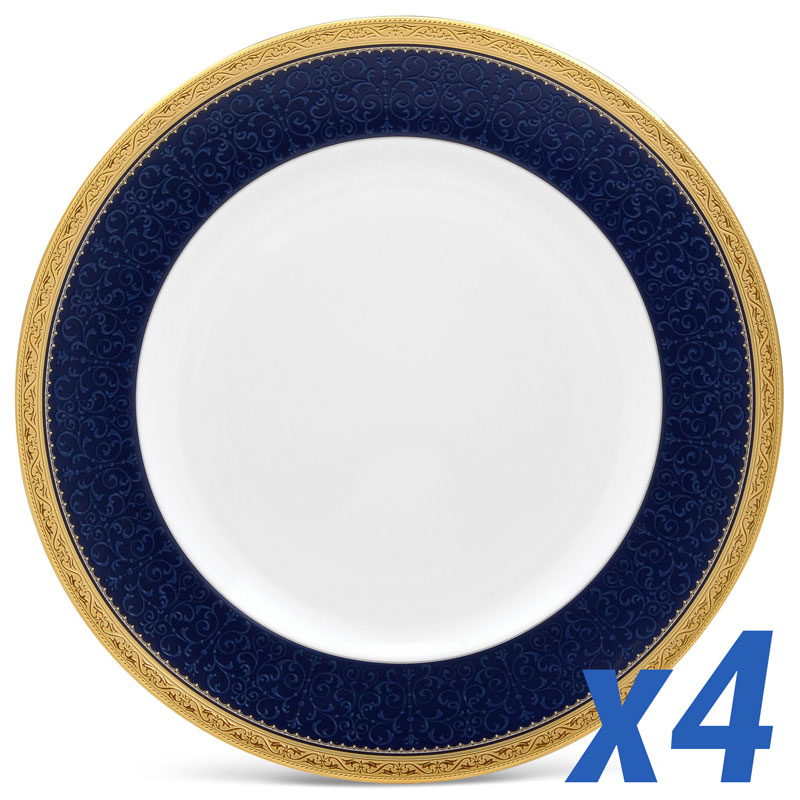 Odessa Cobalt Gold Dinner Plate Set of 4