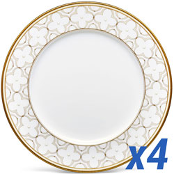 A photo of Trefolio Gold Dinner Plate Set of 4