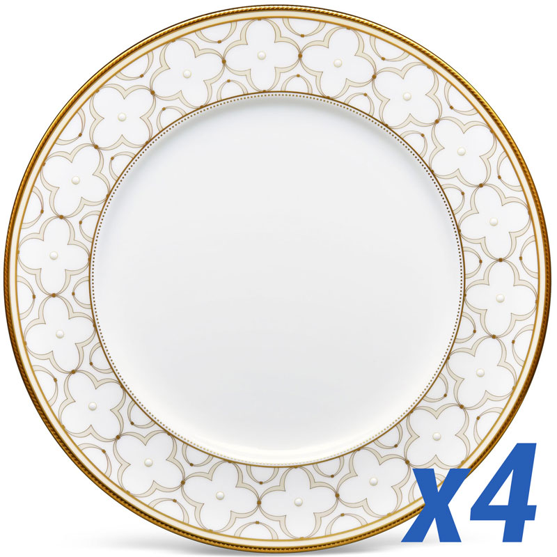 Trefolio Gold Dinner Plate Set of 4