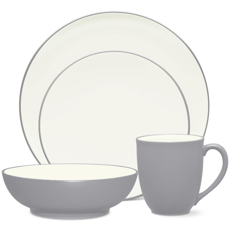 Colorwave Slate 4pc Place Setting, Coupe