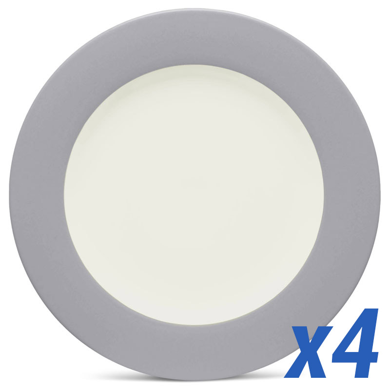 Colorwave Slate Rim Dinner Plate Set of 4