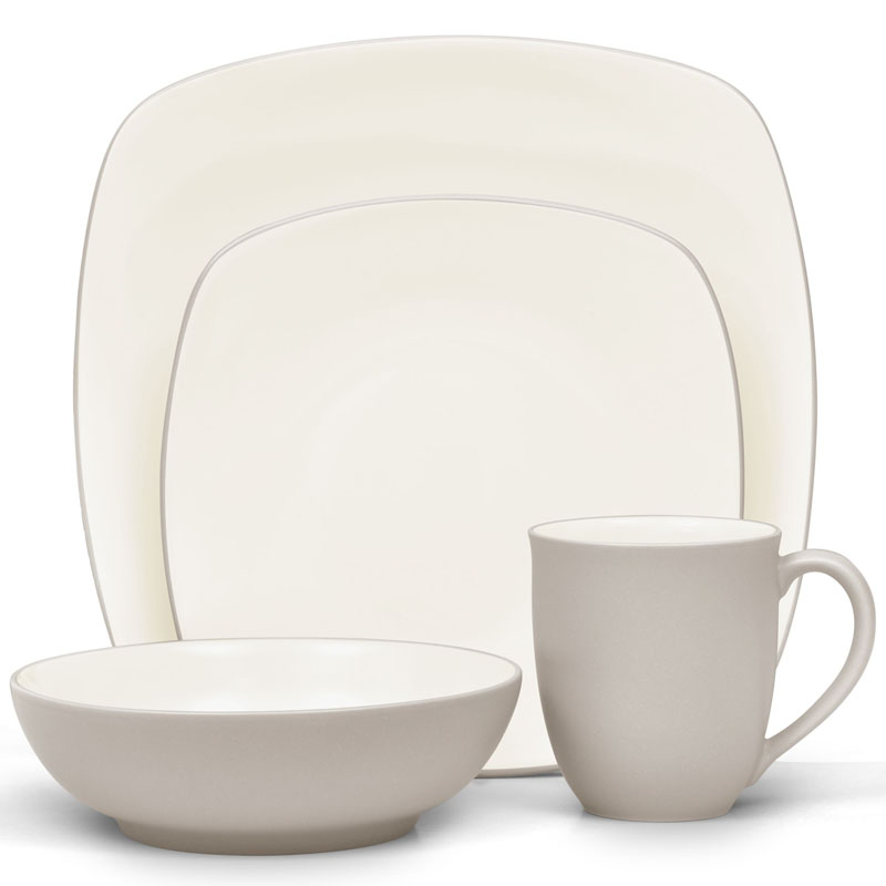 Colorwave Sand 4pc Place Setting, Square