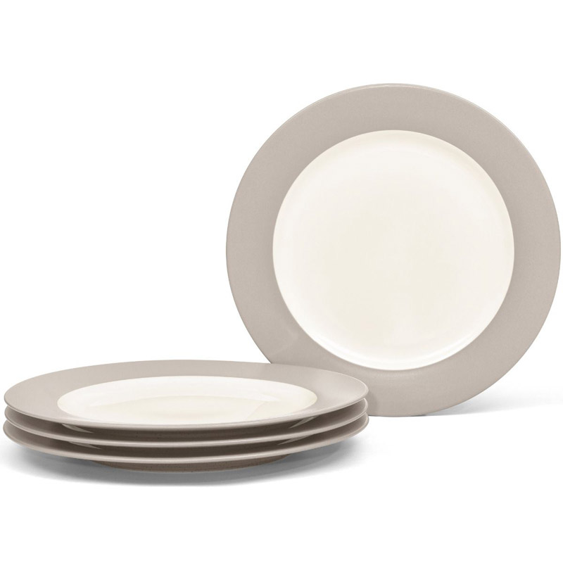 Colorwave Sand Rim Salad Plate Set of 4