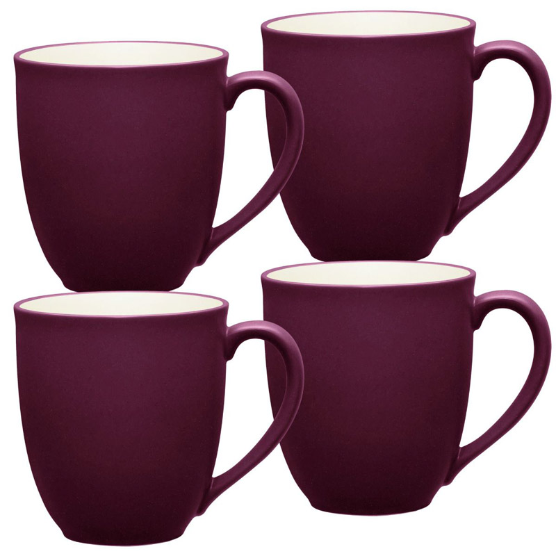 Colorwave Burgundy Mug Set of 4, 12oz