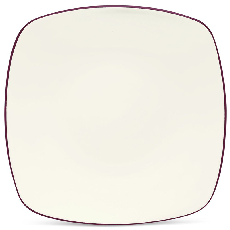 Colorwave Burgundy Dinner Plate, Square