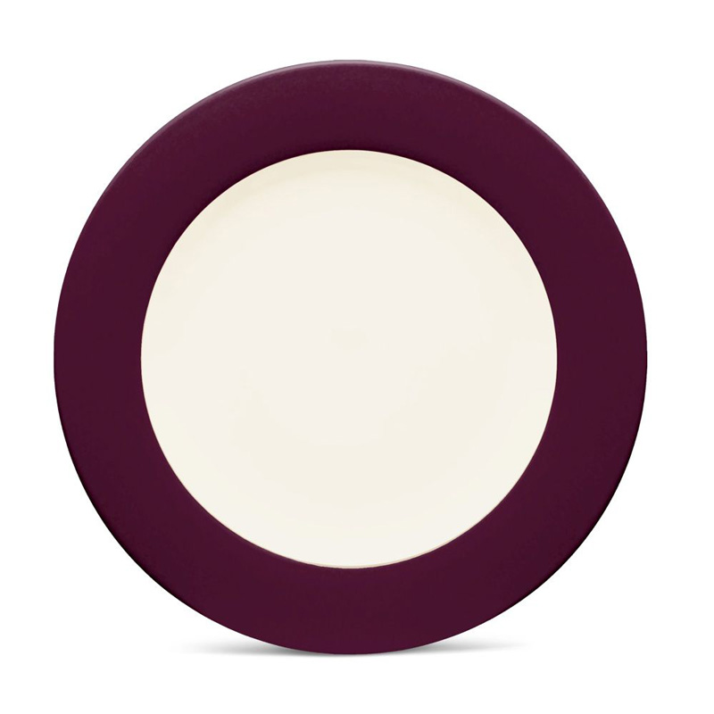 Colorwave Burgundy Salad Plate, Rim