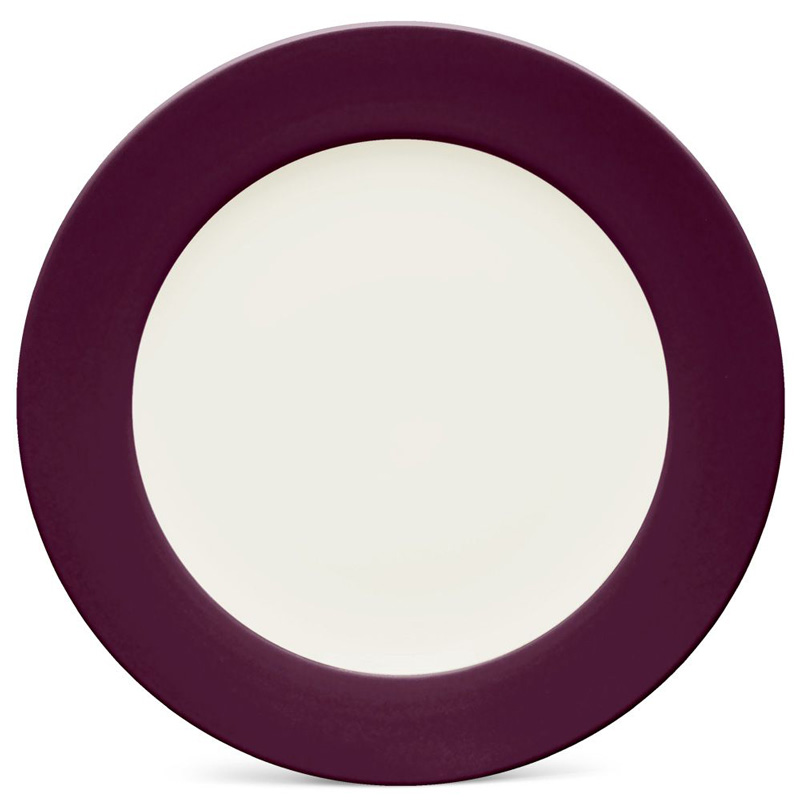 Colorwave Burgundy Dinner Plate, Rim