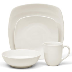 A photo of Colorwave Naked 4pc Place Setting, Square